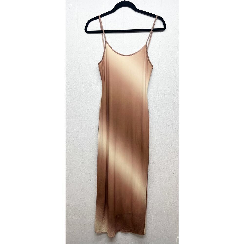 See You Monday Y2K Mesh Midi Dress Womens Medium Grunge Party Wedding Guest Prom